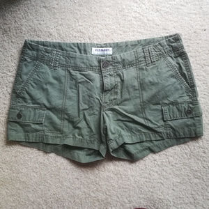 Old Navy Size 8 Green Shorts Belt Loops Cargo